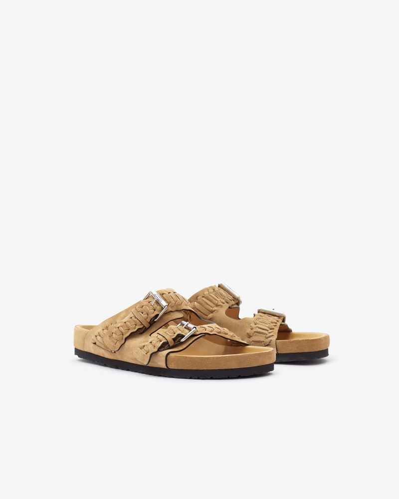 LEKSON SUEDE LEATHER SANDALS - 3