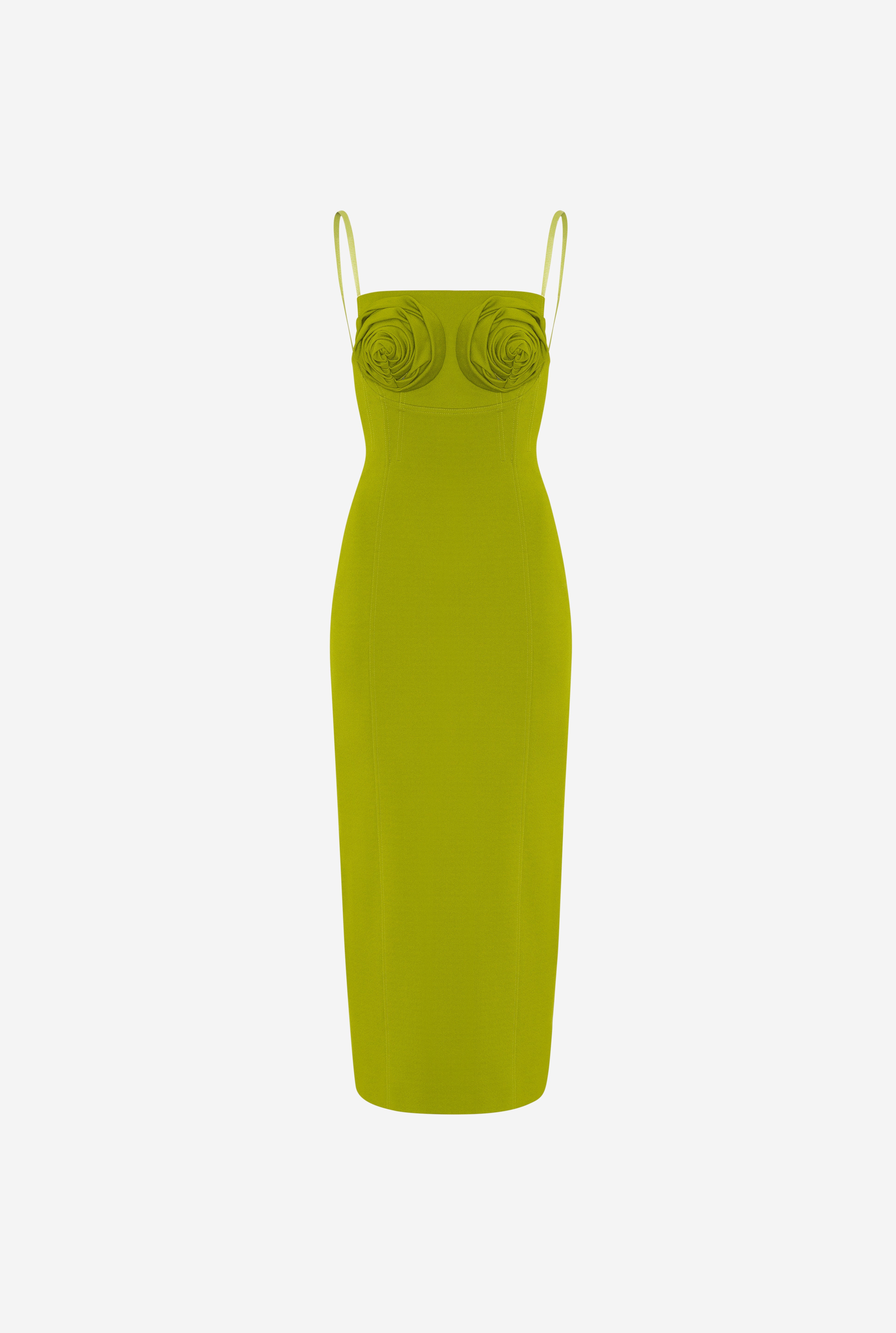 THE GREEN CONICAL BRA CUP DRESS - 7