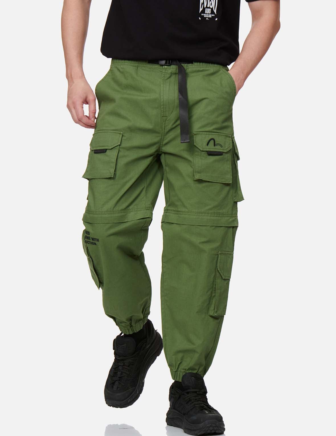 Pigment Washed Cargo Pants - 4