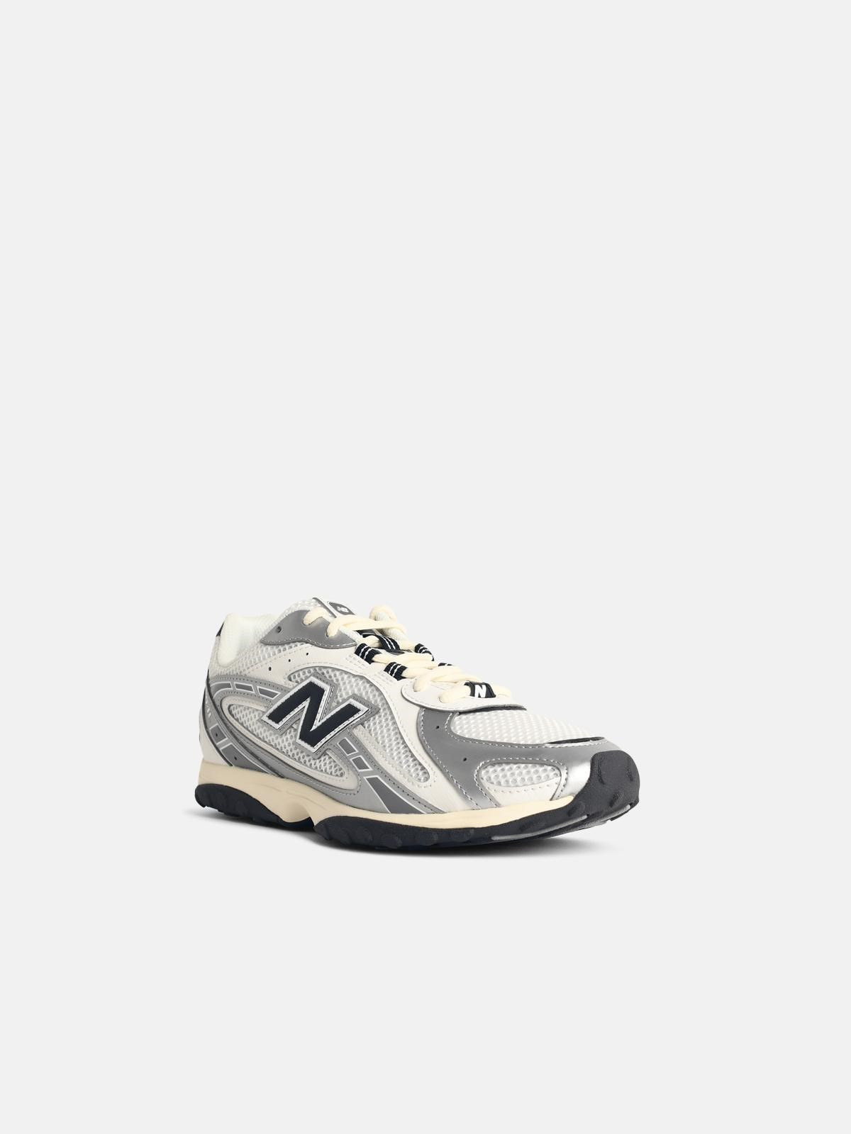 '204' WHITE FABRIC BLEND SNEAKERS - 2
