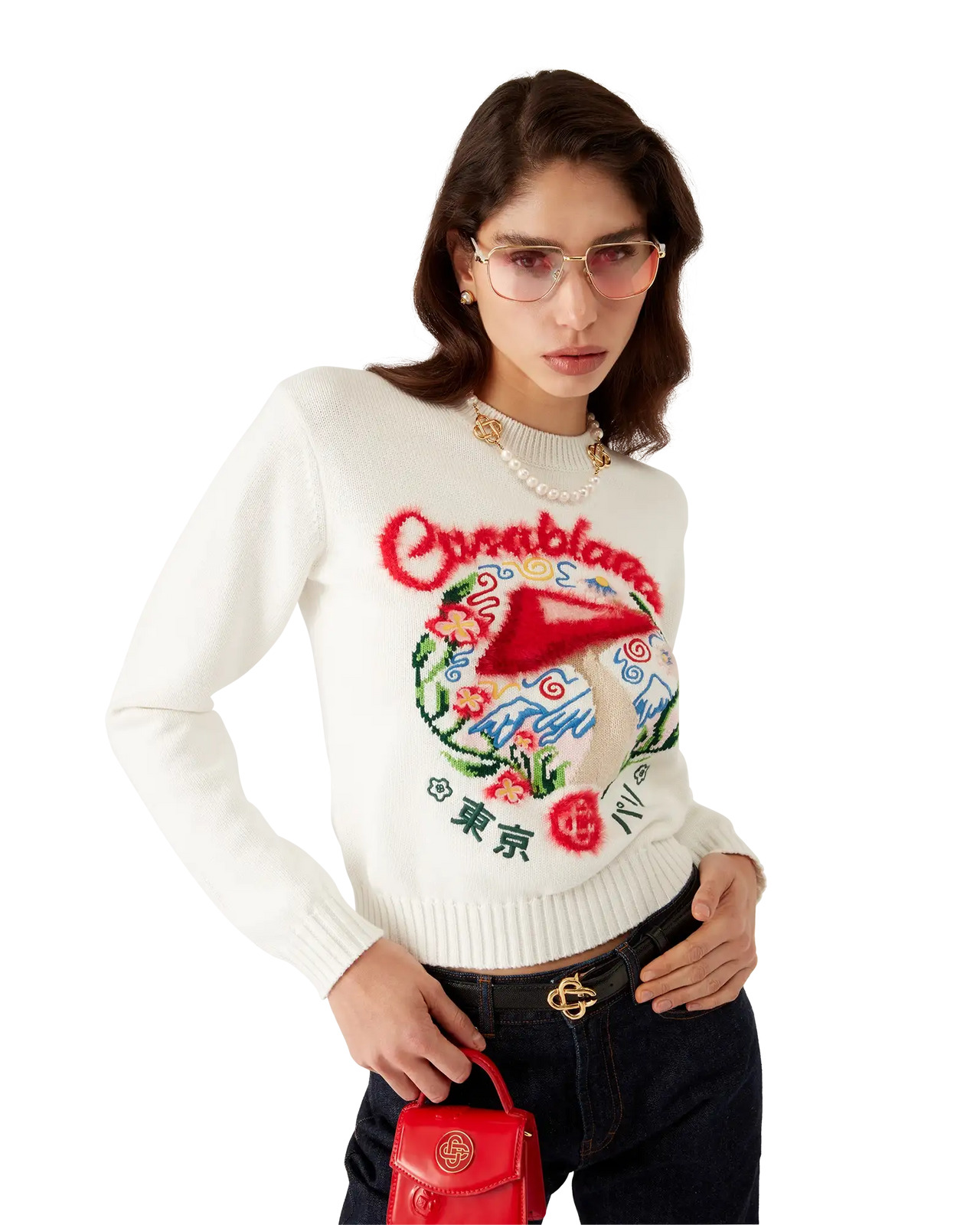 Cotton Embroidered Mushroom Jumper - 5
