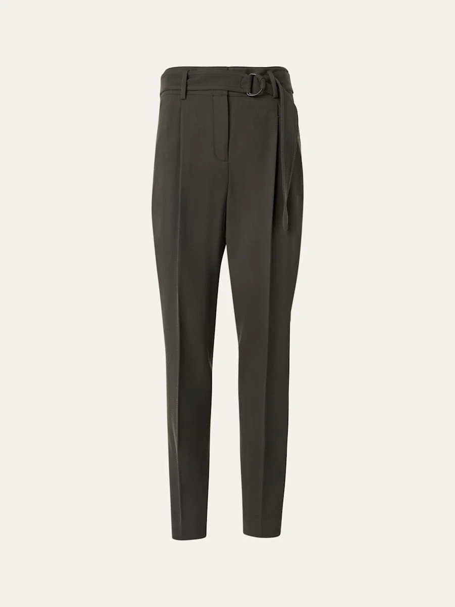 Fred Belted Wool Ankle Pants - 1