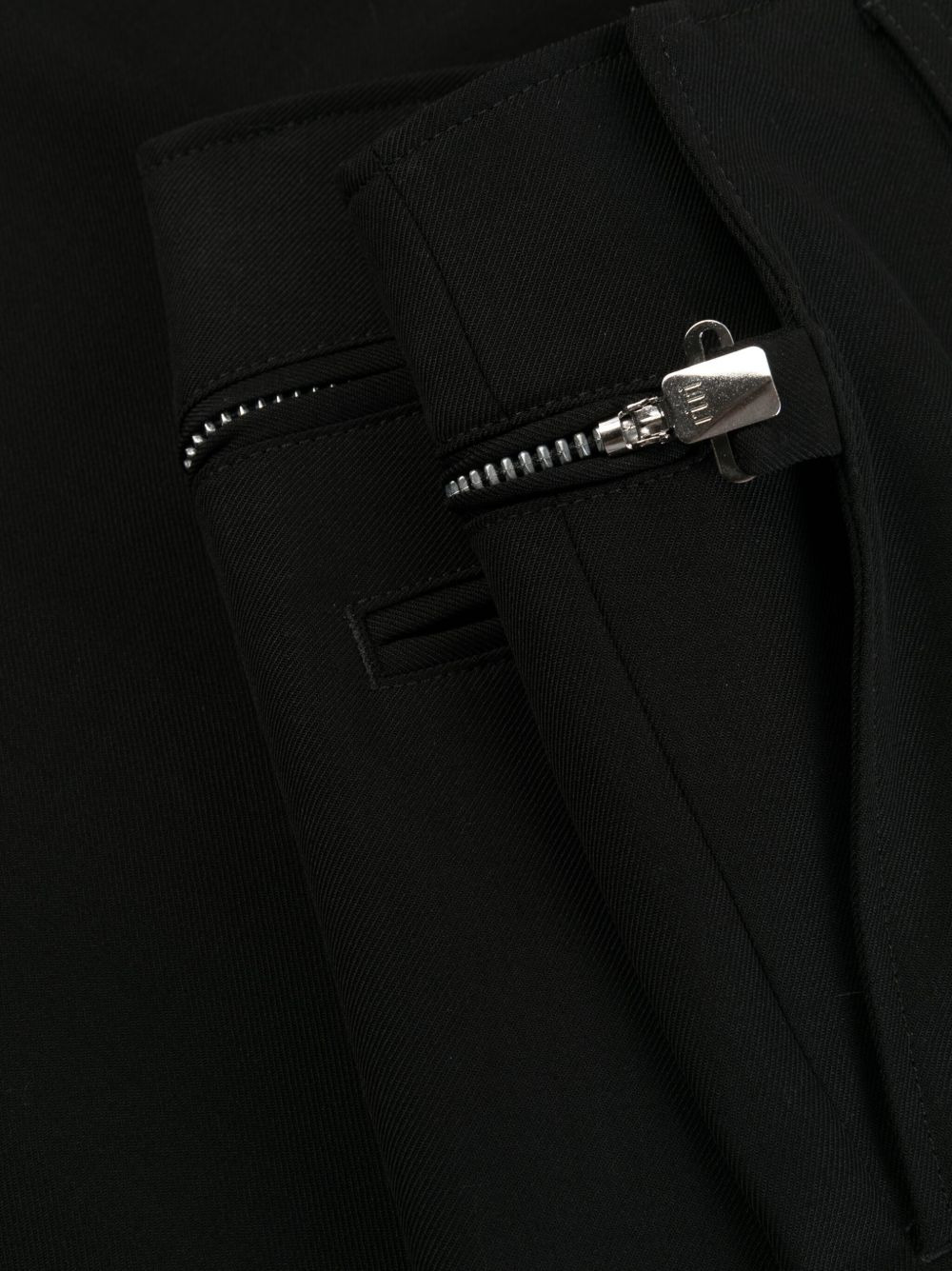 wide-leg wool trousers - 6