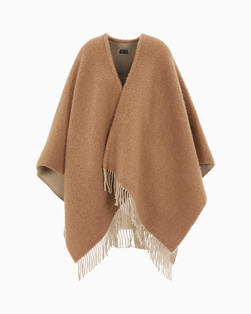 GIORGIO ARMANI NEVE CAPE IN VIRGIN WOOL AND CASHMERE 1