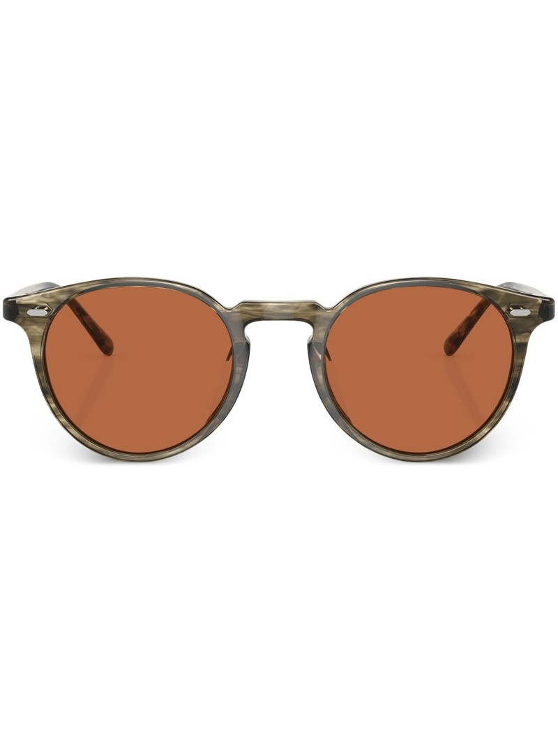 round-frame tinted-lenses sunglasses 1