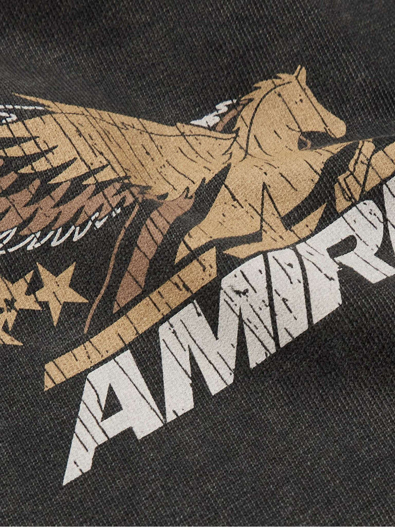 Vintage Pegasus Oversized Distressed Logo-Print Cotton-Jersey T-Shirt 4