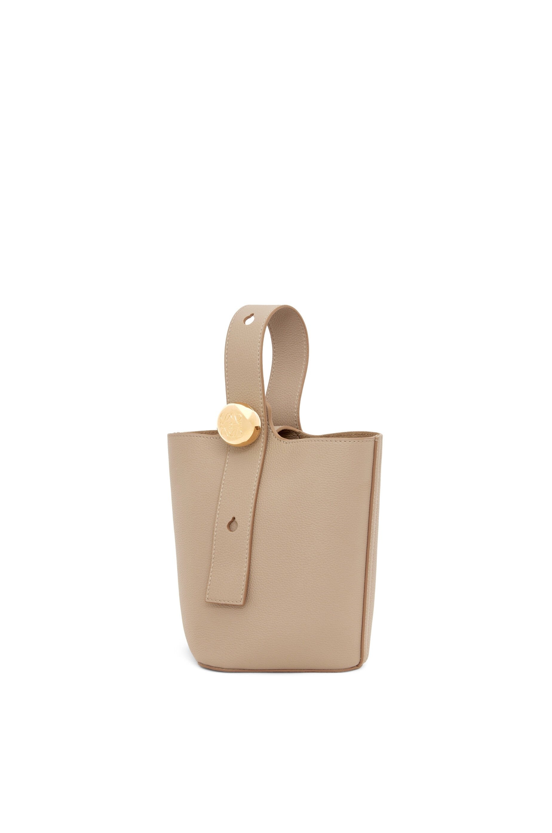 Mini Pebble Bucket bag in soft grained calfskin - 2