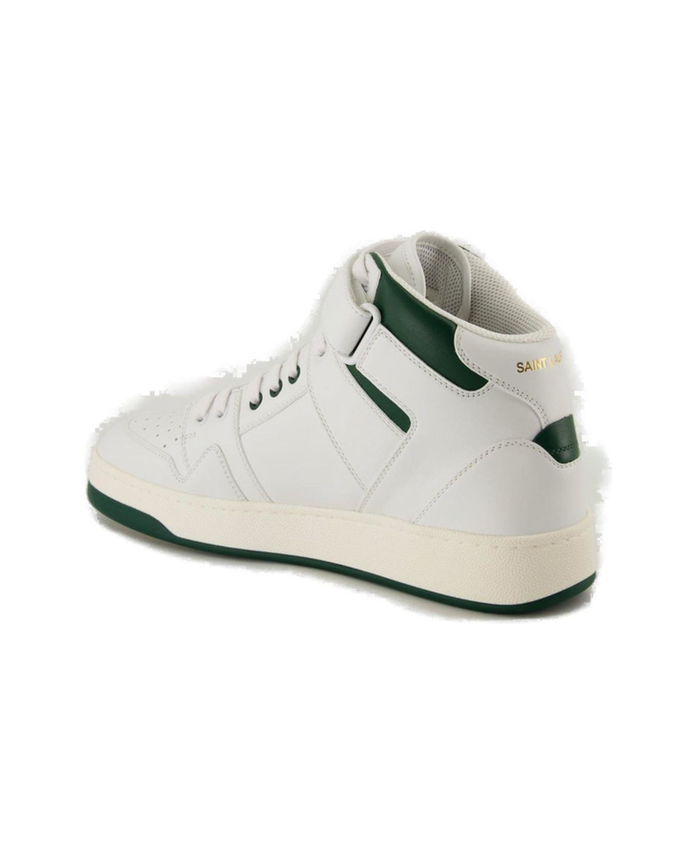 Lax Round Toe Lace-up Sneakers - 3