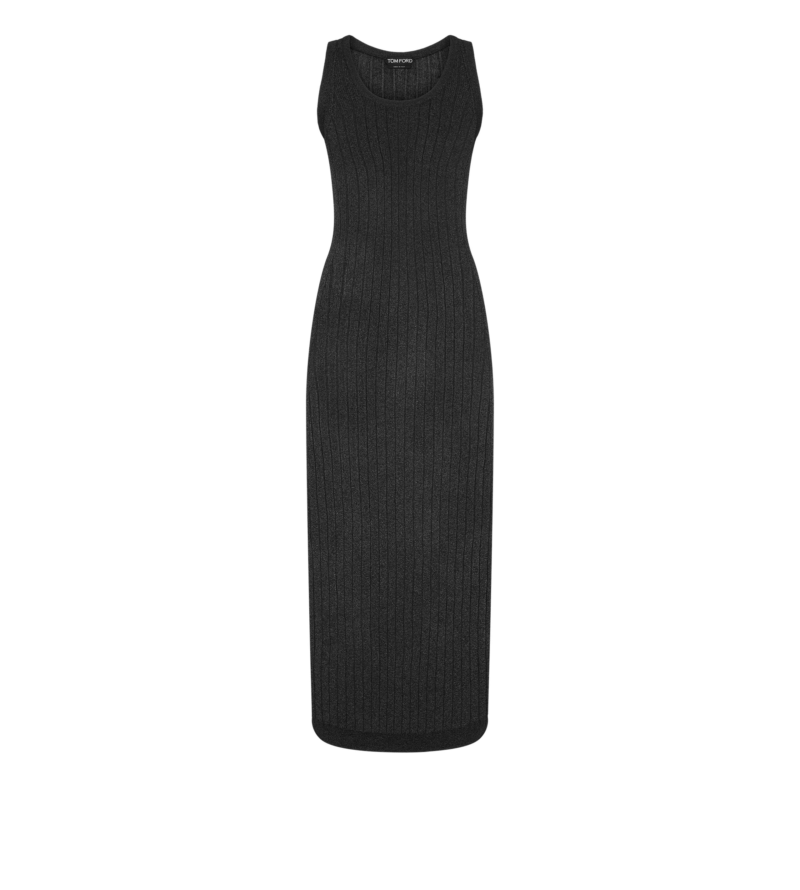 ANKLE LENGTH VEST DRESS WITH TOM FORD METAL PLAQUE - 1