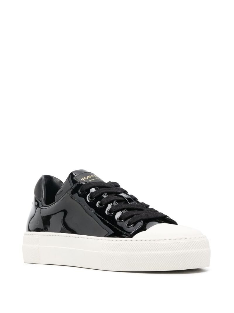 calf leather sneakers - 2