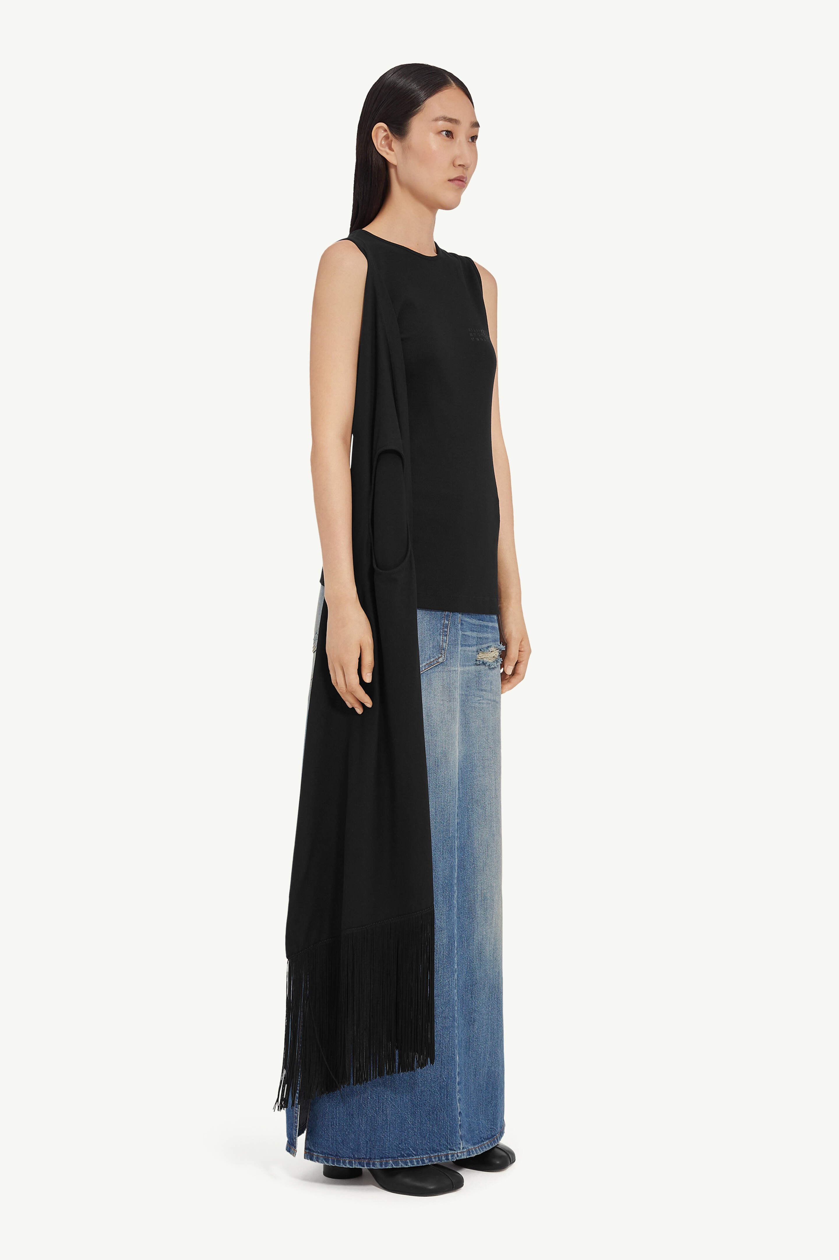 Draped crewneck top - 3