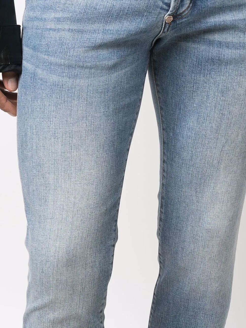 slim-cut denim jeans - 7