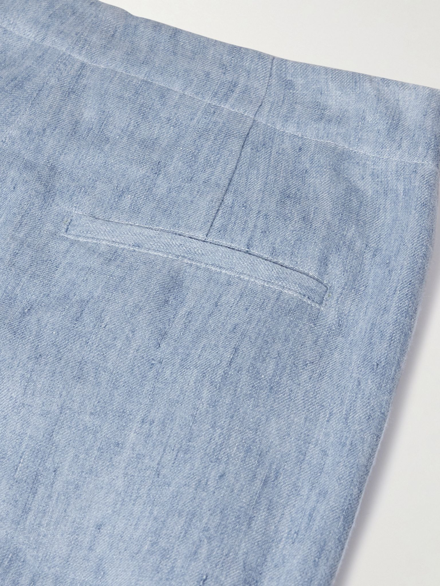 Demie hemp denim wide-leg pants Light denim - 6