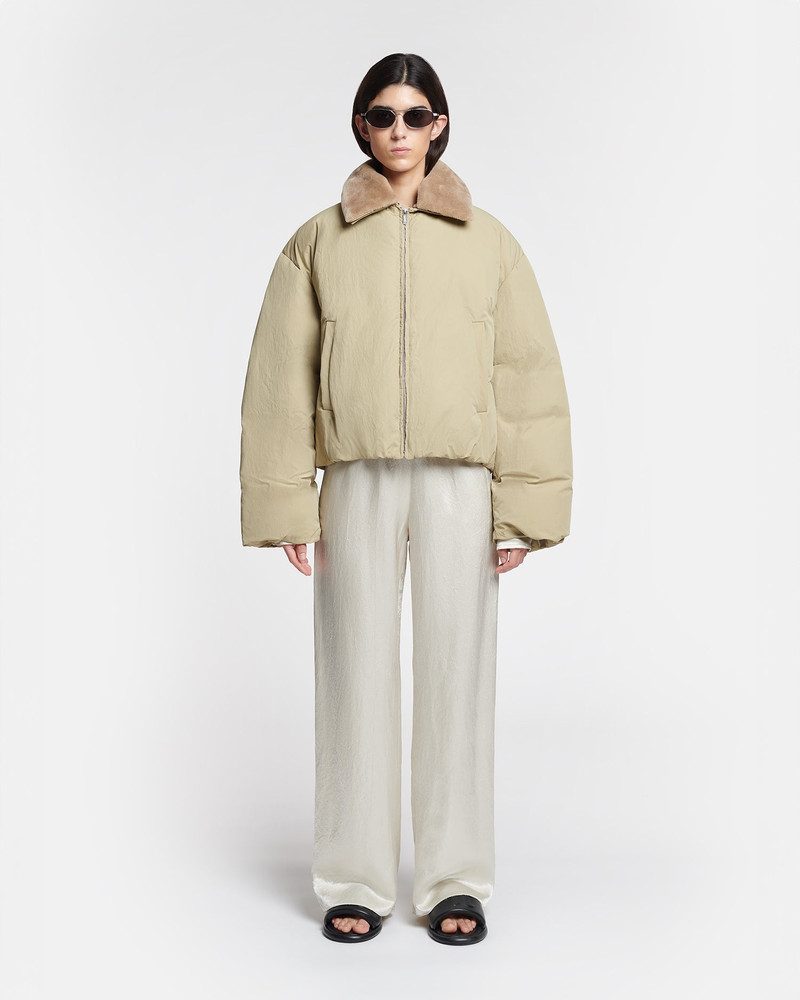 Nanushka Faux Fur and Tech Nylon Jacket outlook