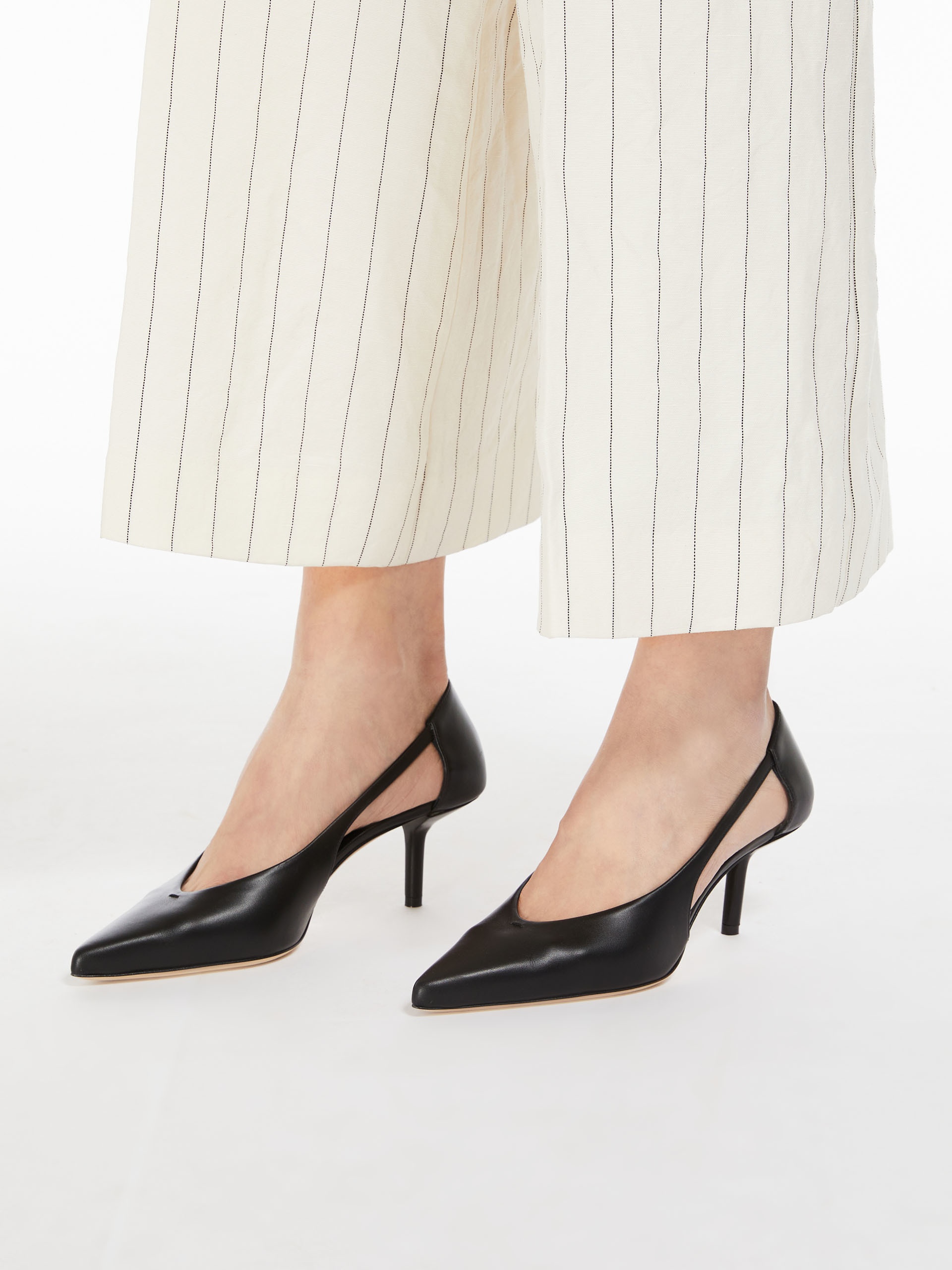MMOPENPUMP Leather court shoes - 6