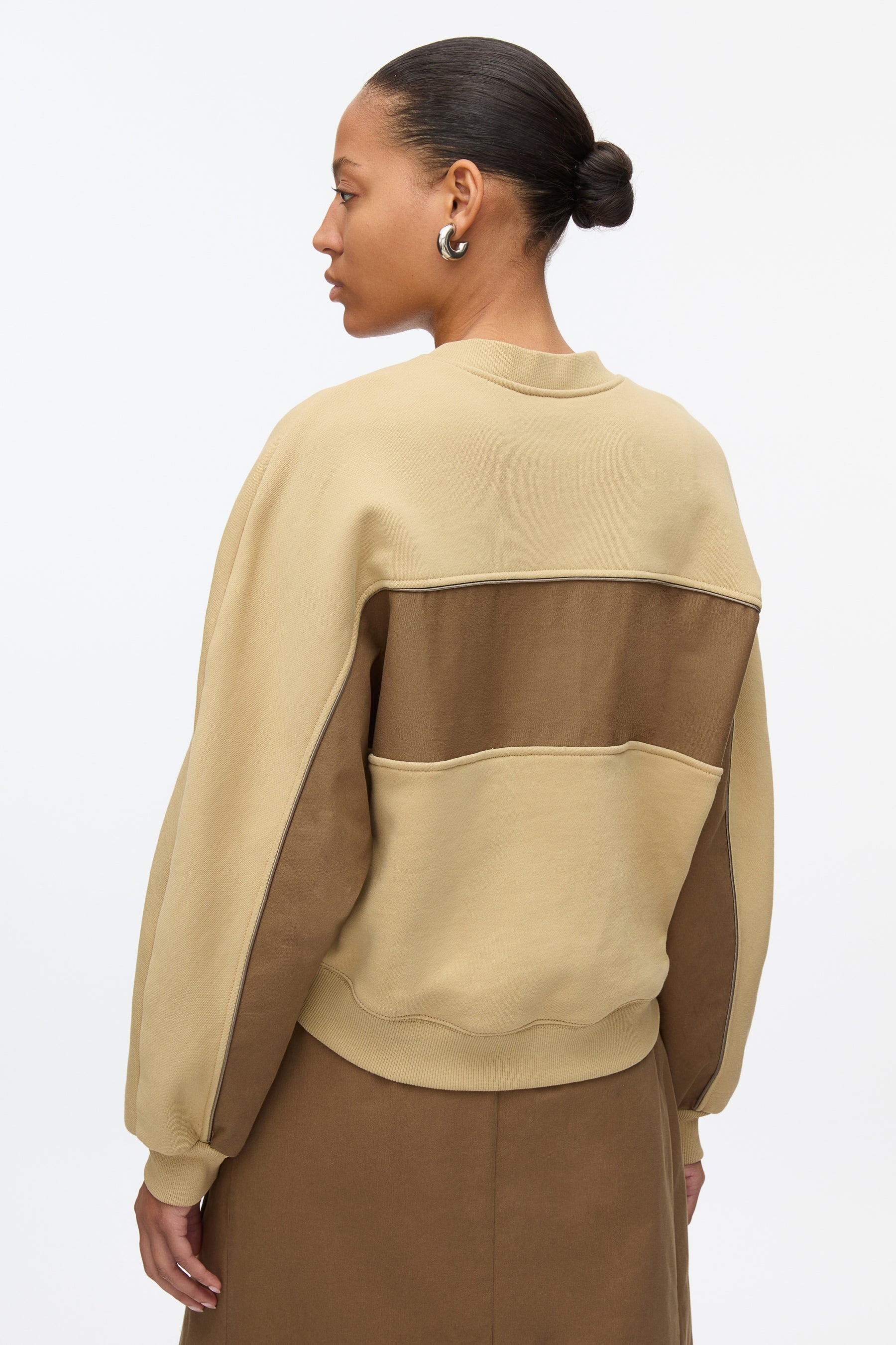 Draped Sweatshirt Utility Dress - 5