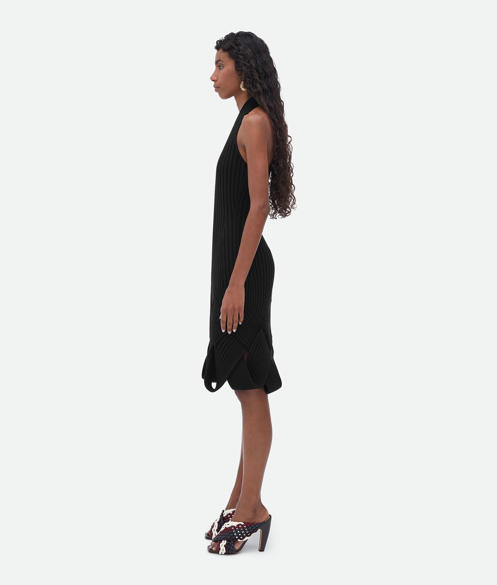 intreccio wool dress - 2