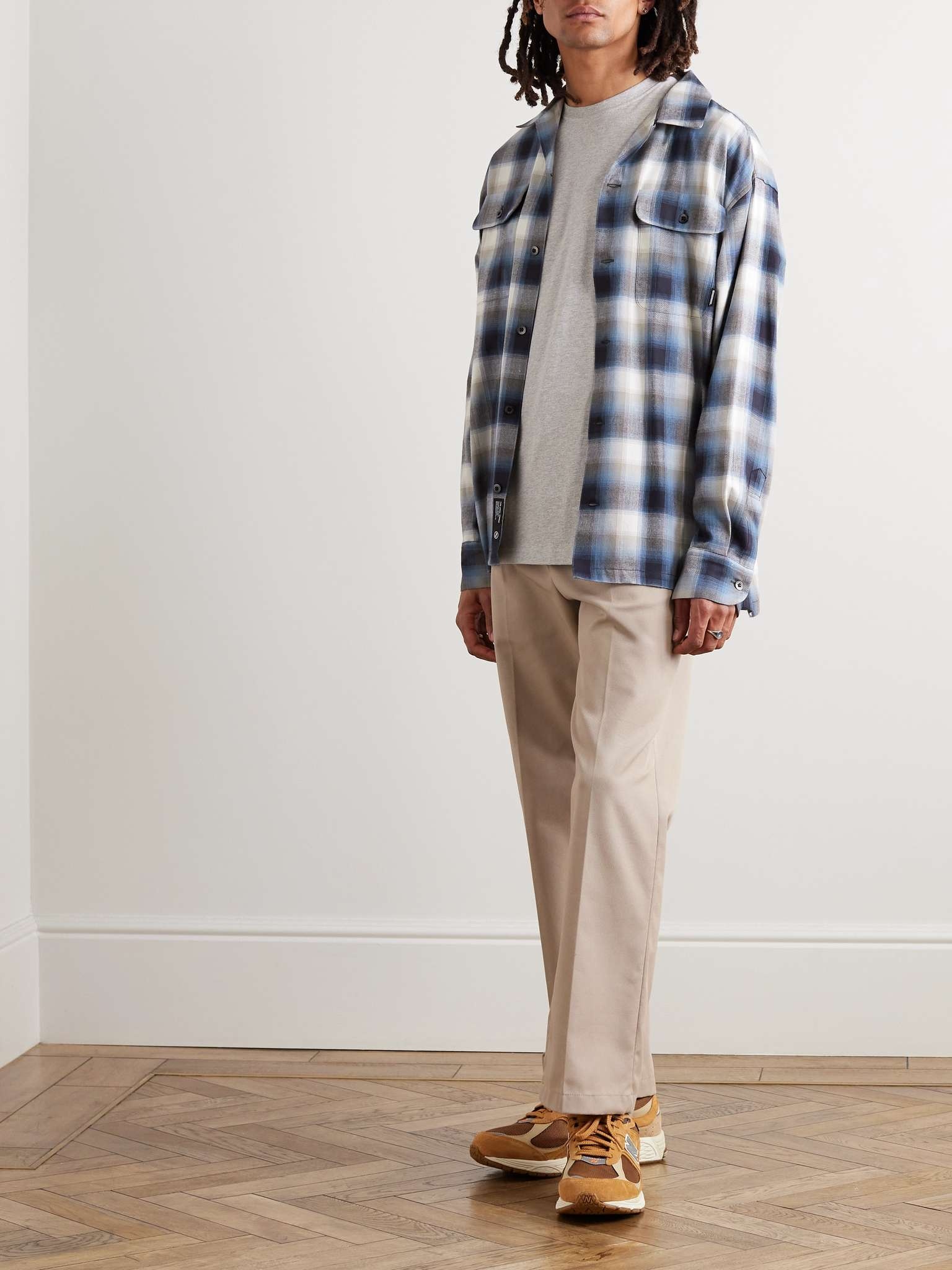Checked Cotton-Blend Flannel Shirt - 2