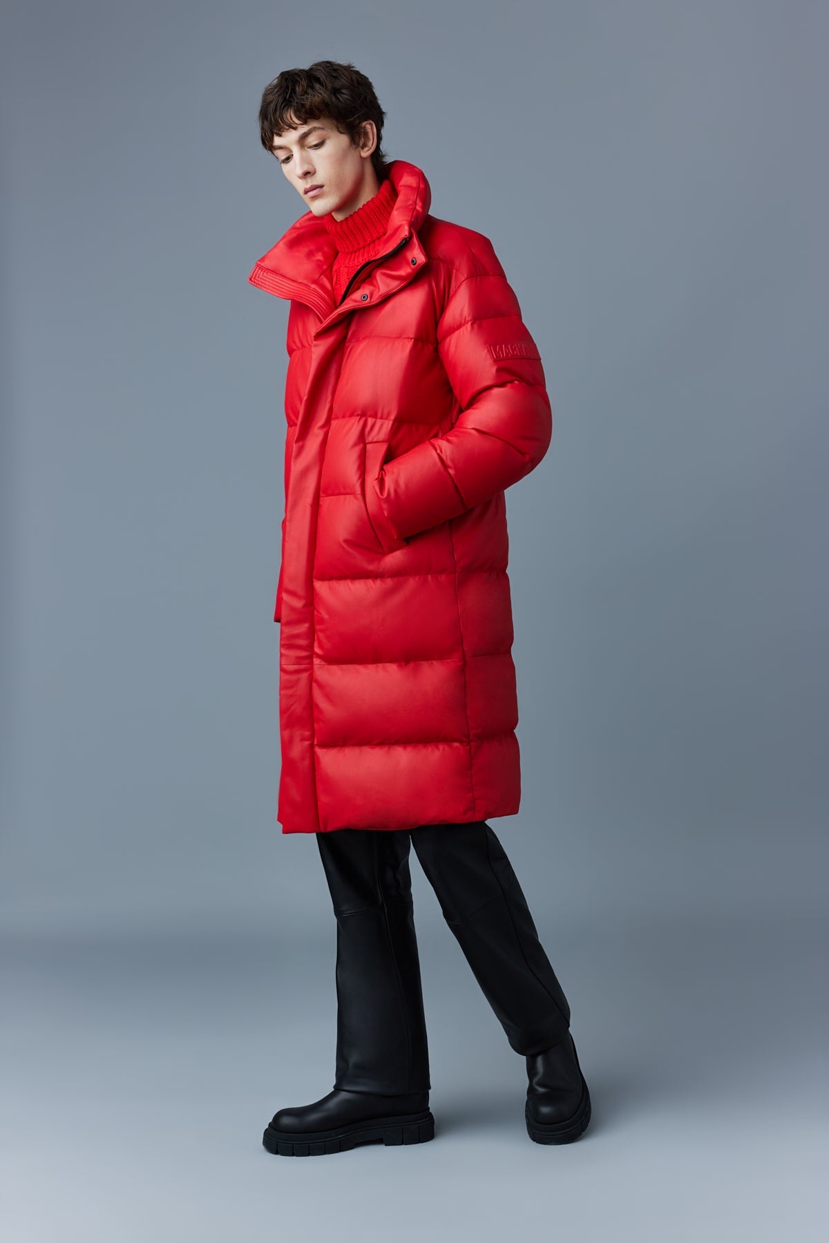 HILTON 2-in-1 (R) leather down parka with removable hood - 6