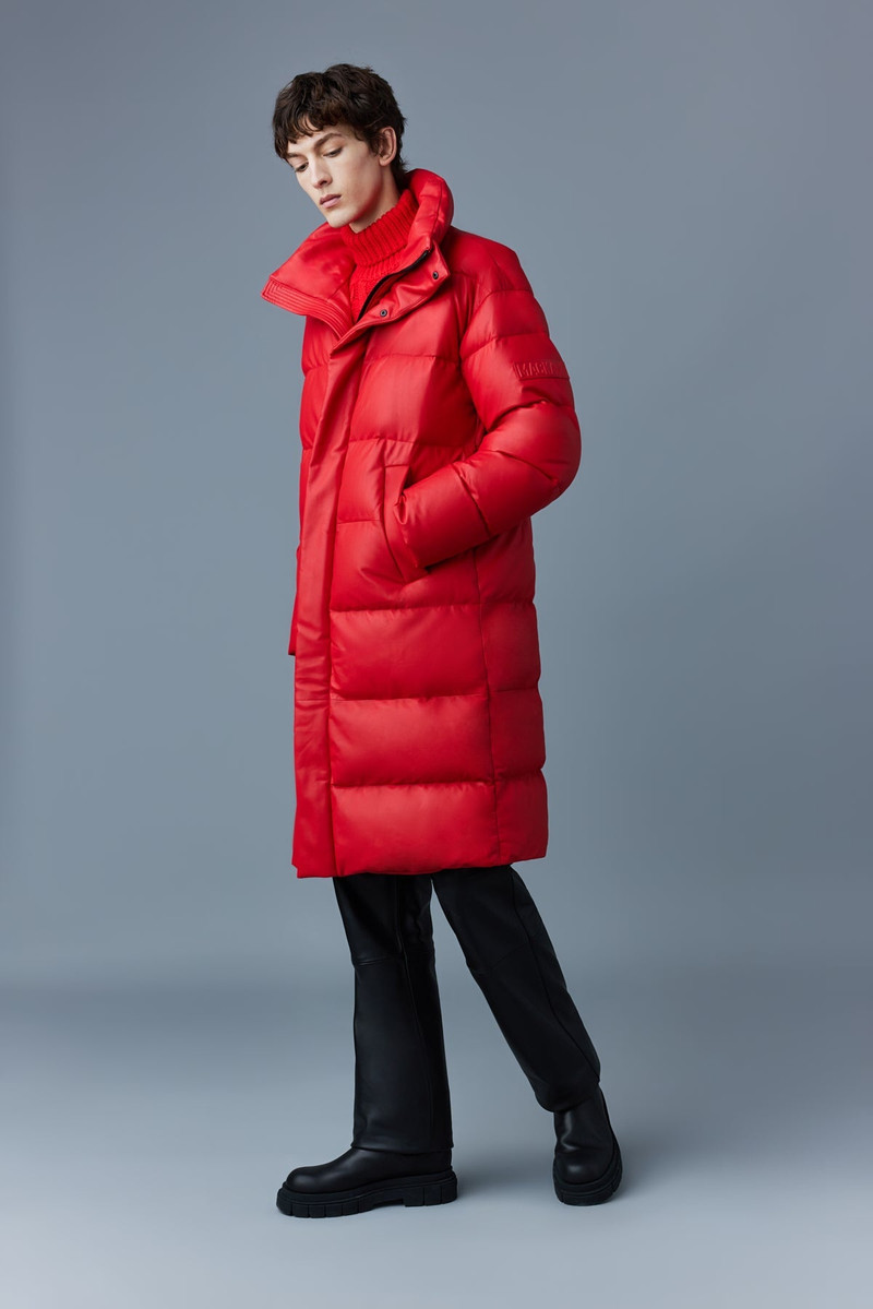 HILTON 2-in-1 (R) leather down parka with removable hood 6