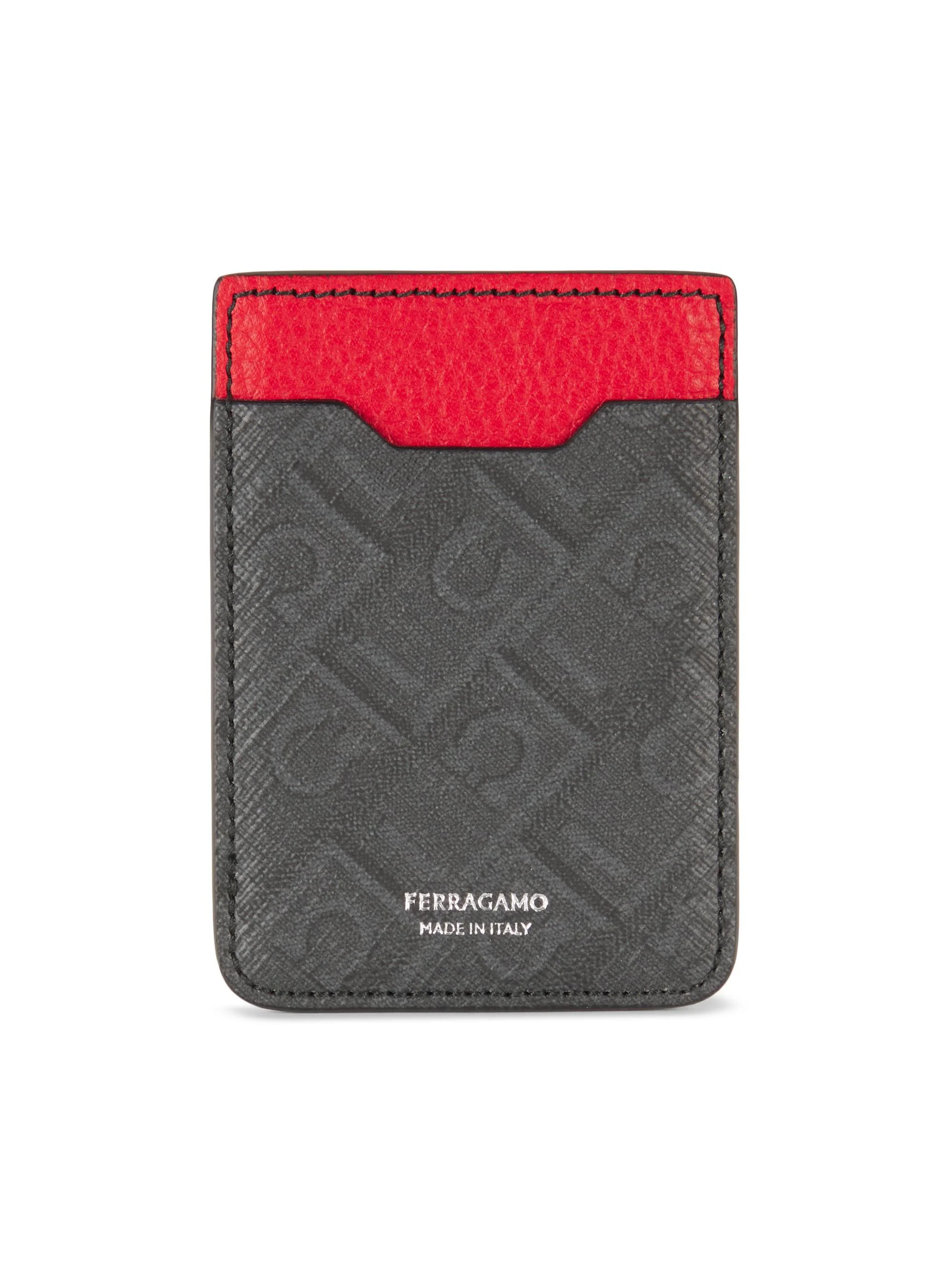 Men's Monogram Coated Card Holder - Nero Flame Red - 1