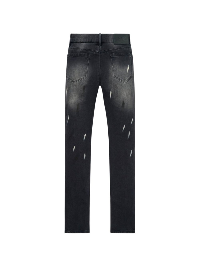 RTA Bryant paint-splatter logo jeans outlook