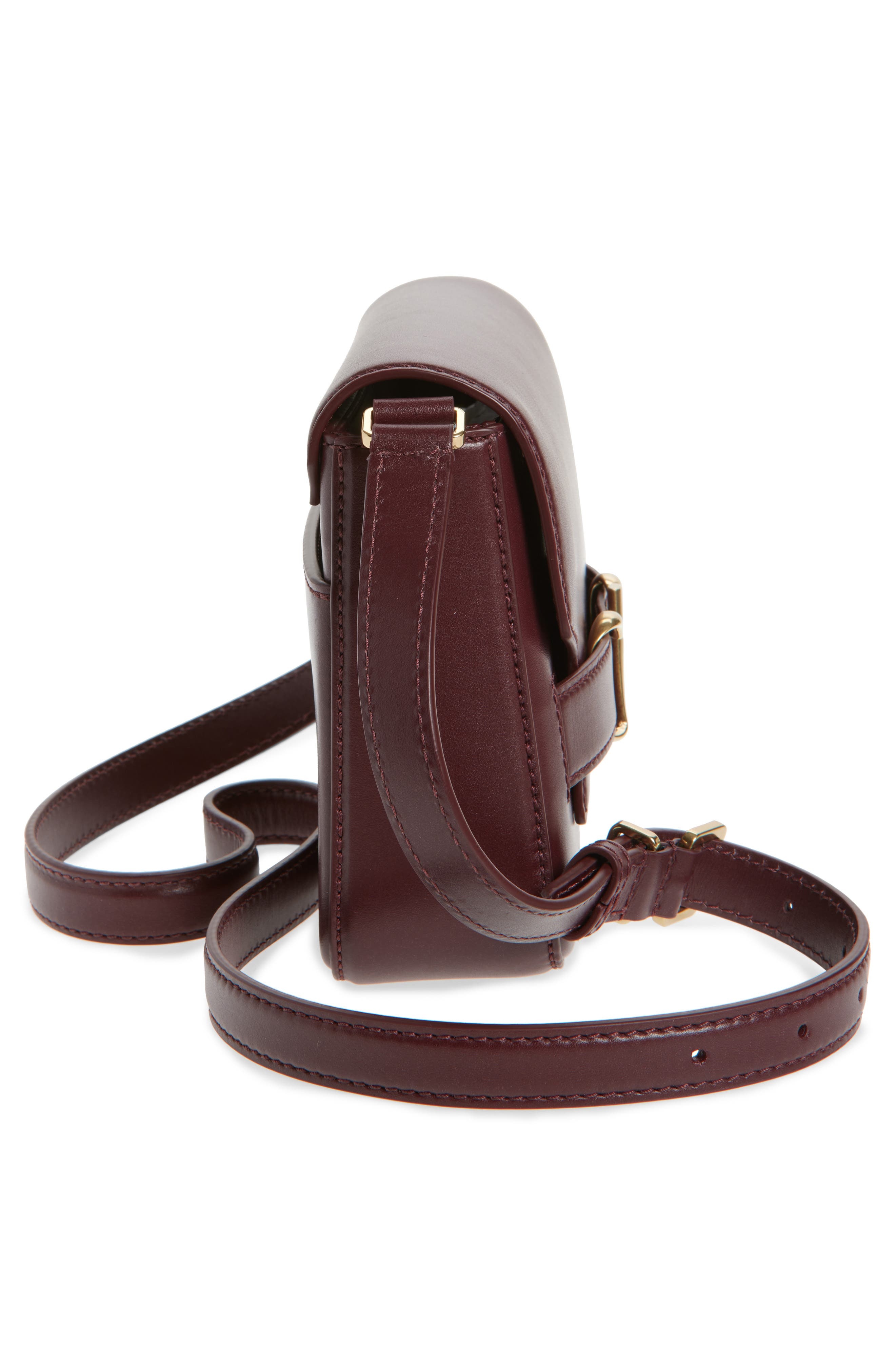 Proenza Schouler Box Leather Shoulder Bag in Dark Red at Nordstrom - 6