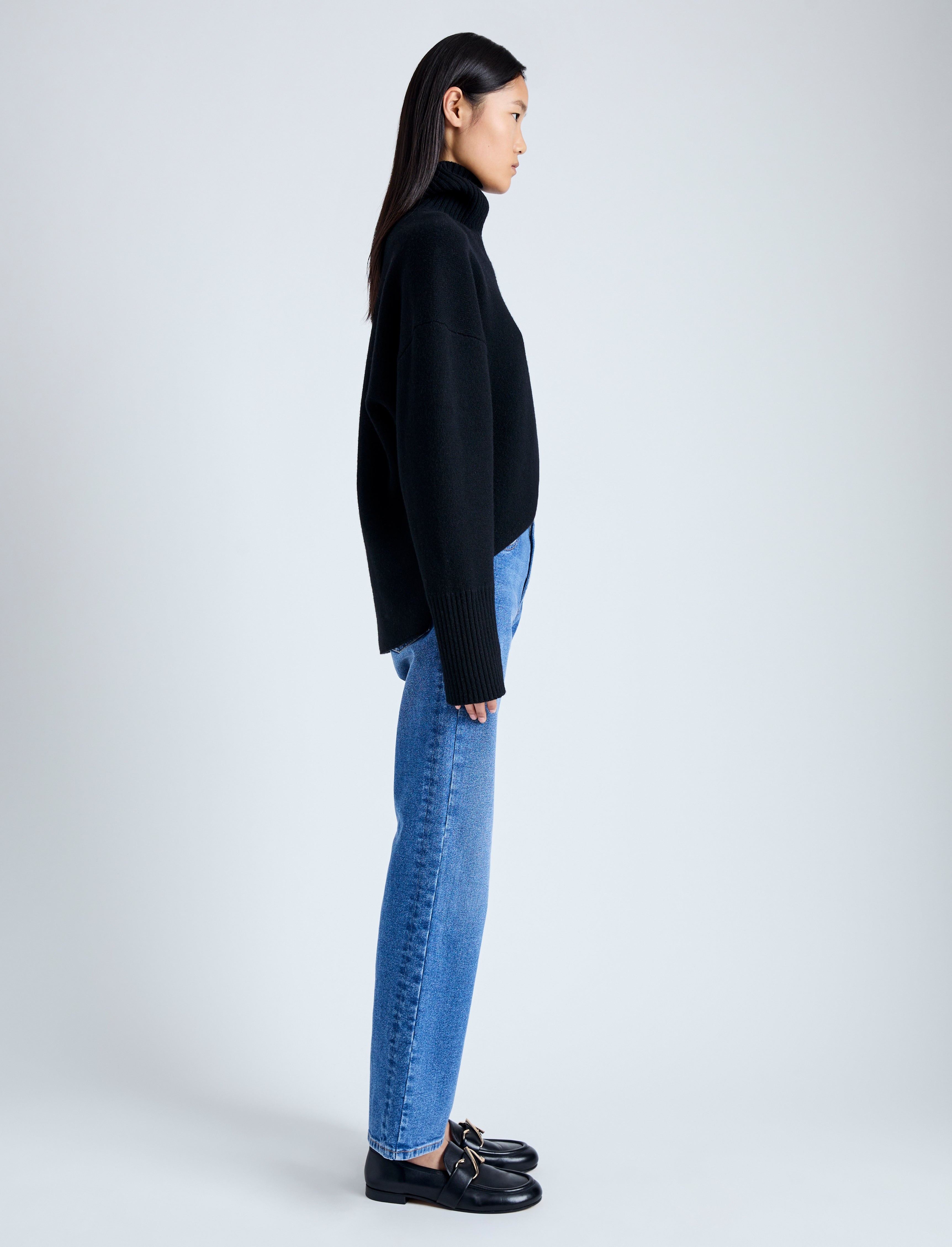 Sandra Turtleneck in Eco Doubleface Cashmere - 4