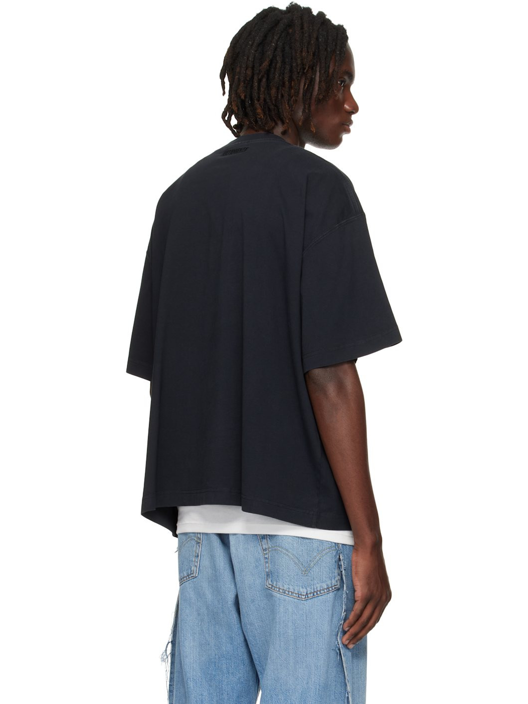Black 'Fuck' Regular T-shirt - 3