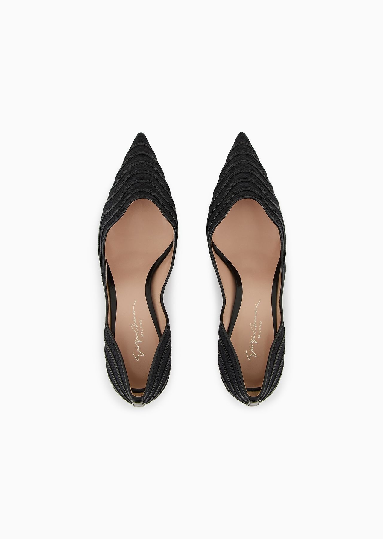 Canvas and leather court shoes - 3