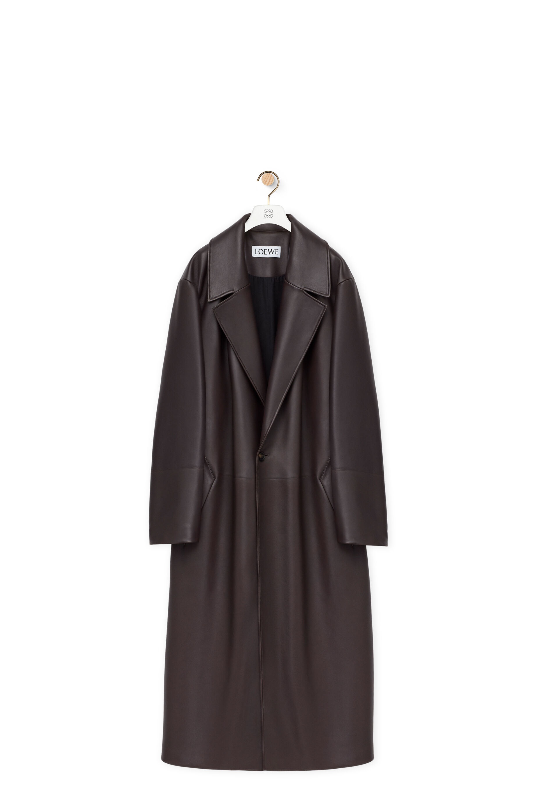 Pleated coat in nappa lambskin - 1