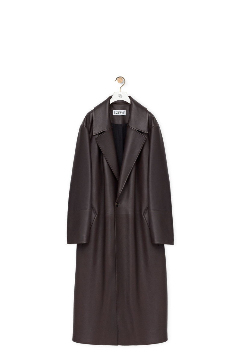 Pleated coat in nappa lambskin 1