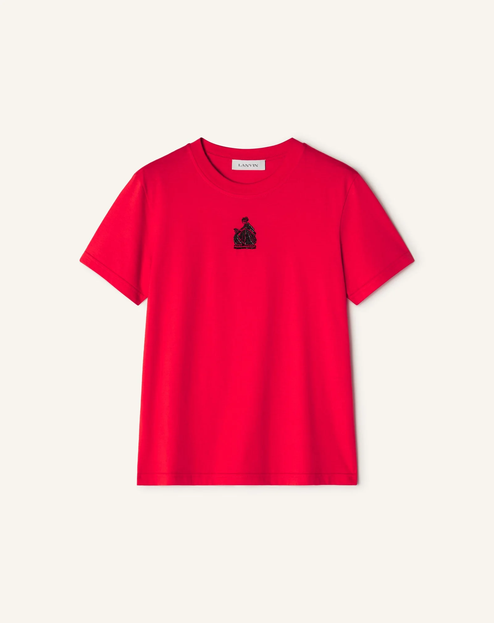 MOTHER AND DAUGHTER EMBROIDERED COTTON JERSEY T-SHIRT - 1
