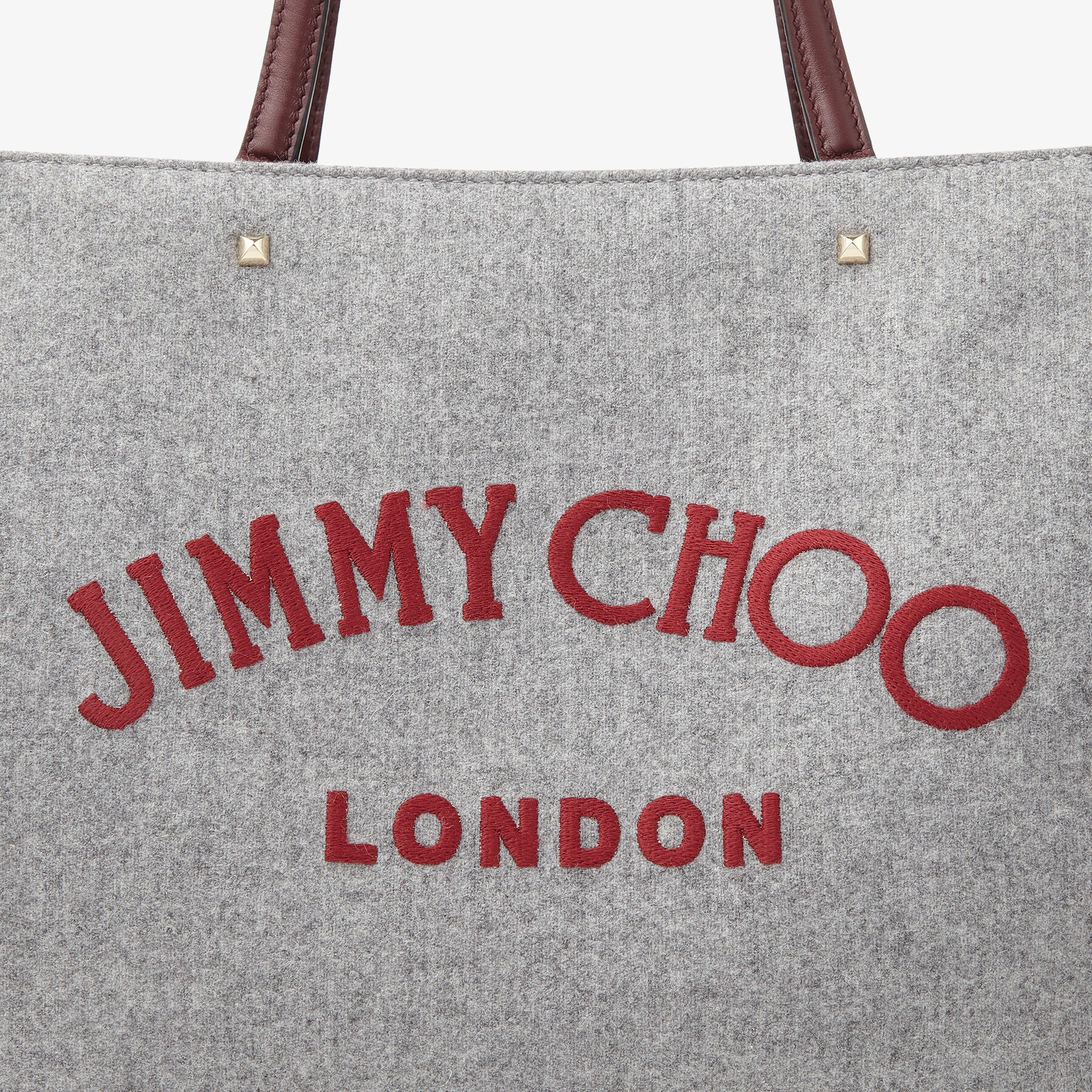 Varenne Tote Bag
Felt Jimmy Choo London Embroidery Logo Tote Bag - 6