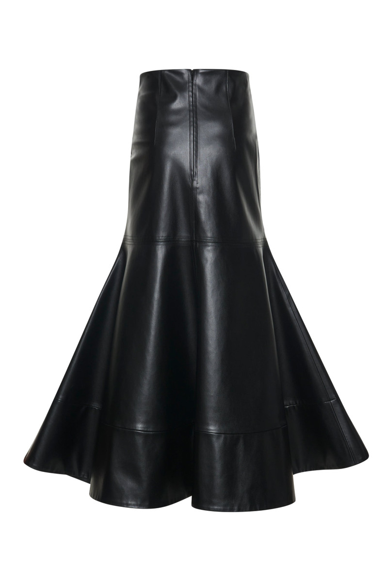 FLARED HEM SKIRT BLACK 8