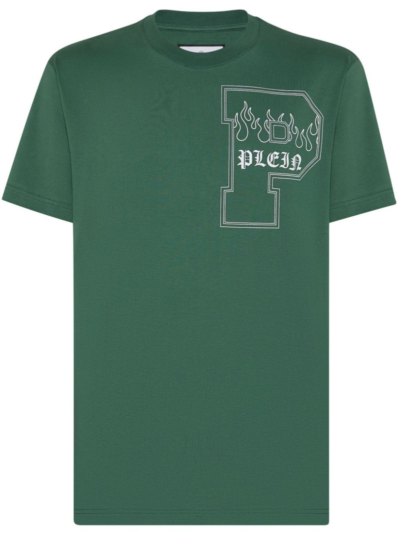 logo-print cotton T-shirt 1