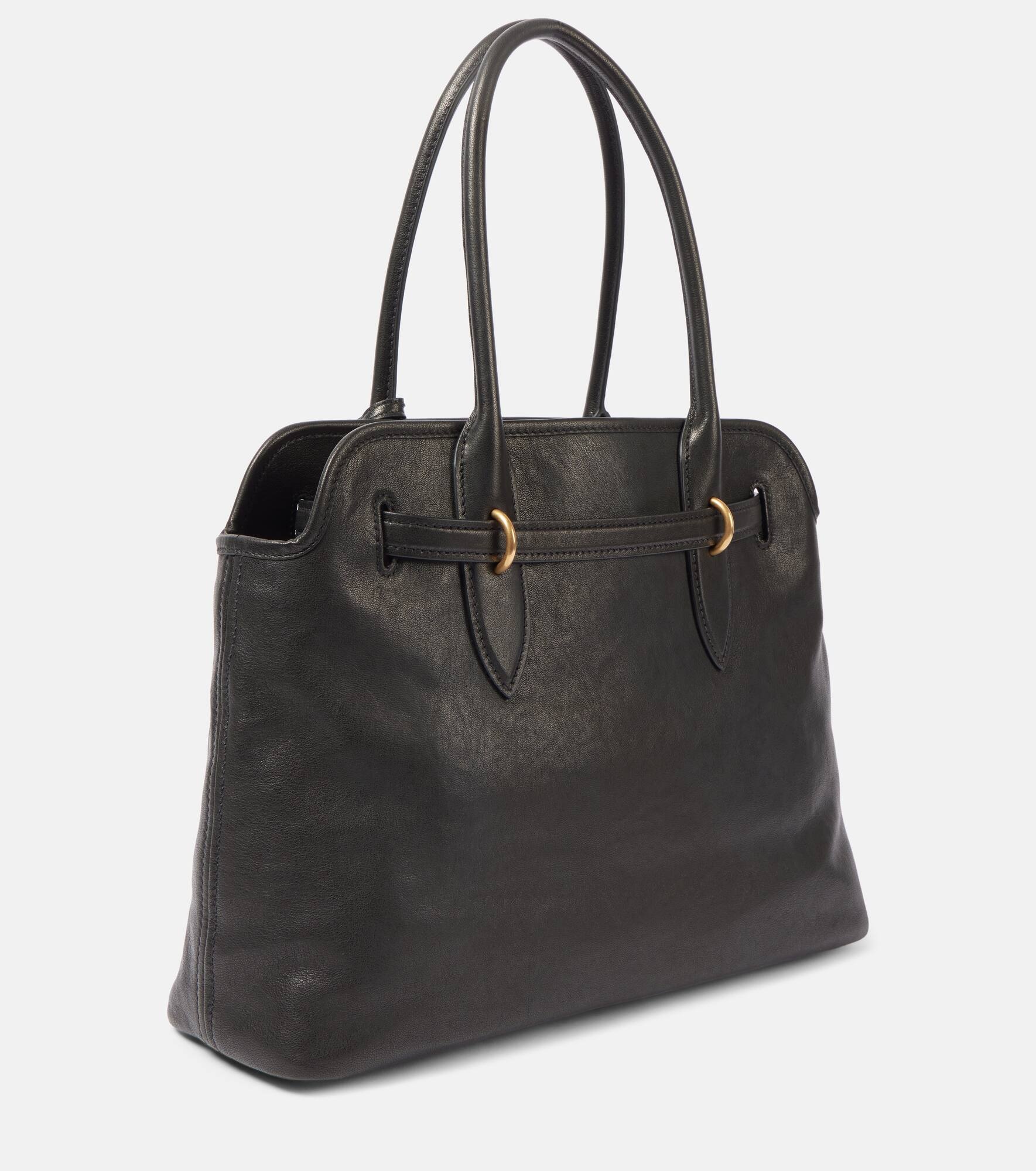 Aventure Medium leather tote bag - 4