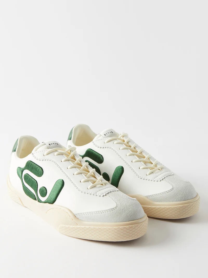 Santos faux-leather trainers - 7