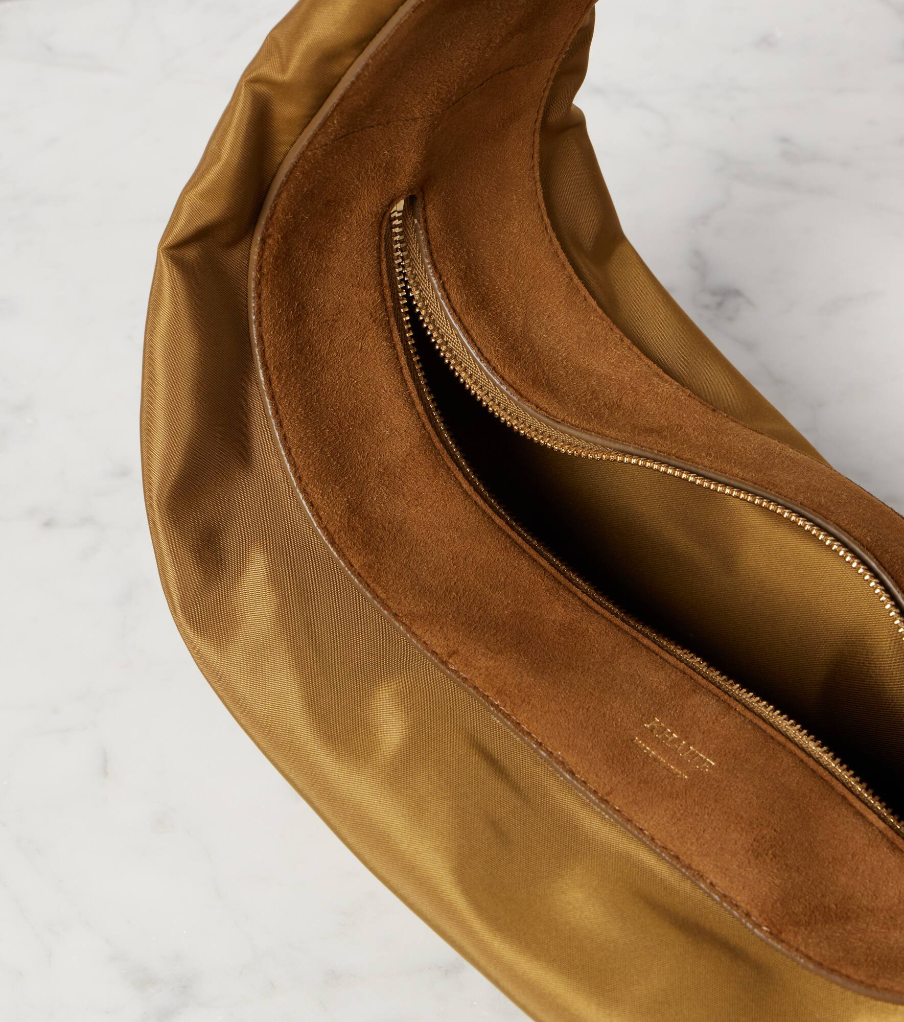 Olivia Medium suede-trimmed shoulder bag - 3