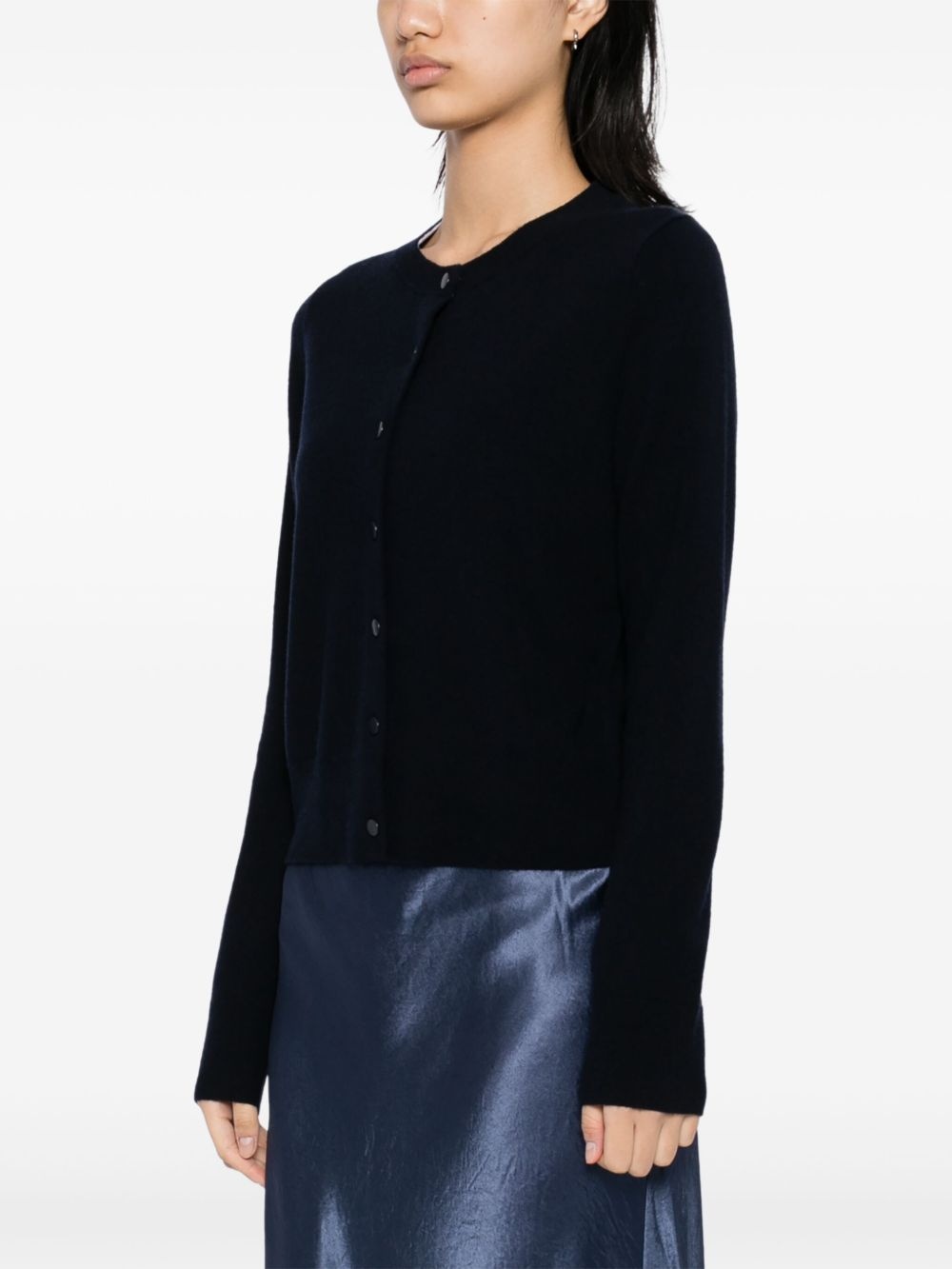 tipped half moon cardigan - 3