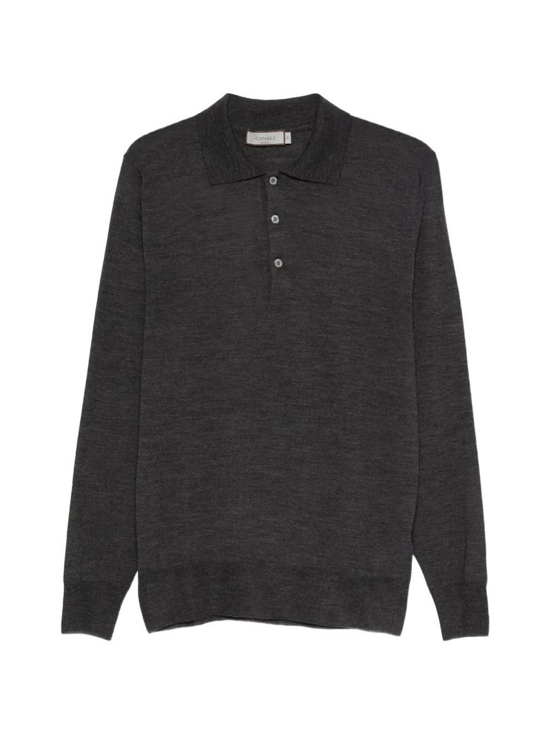 button wool polo shirt 1