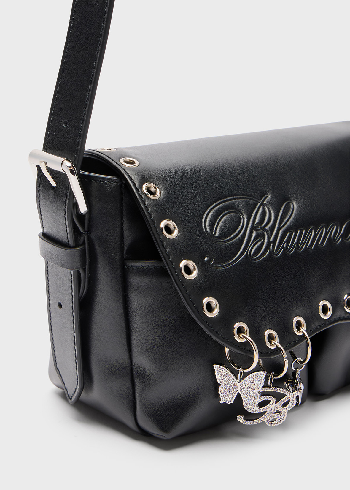 SHOULDER MESSENGER MINI BAG WITH STUDS - 4