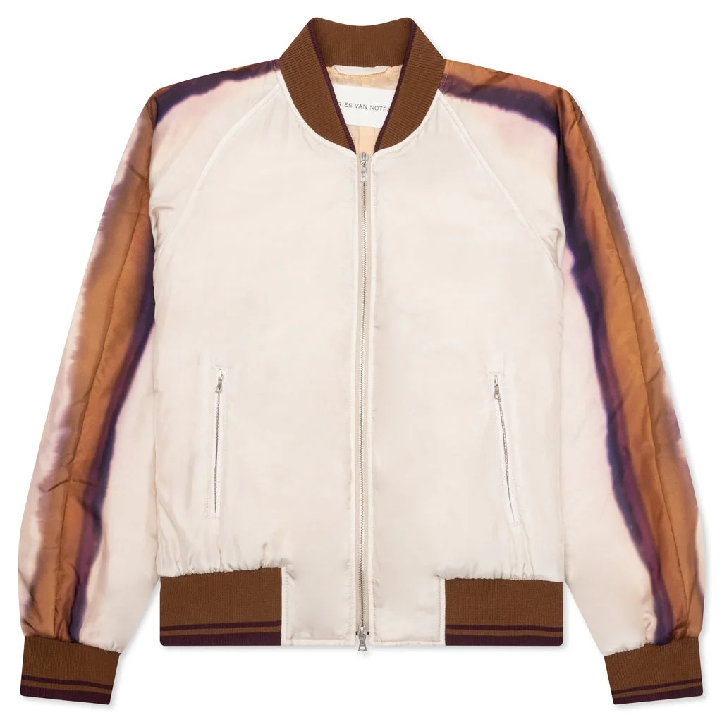 BOMBER JACKET - ECRU BEIGE - 1