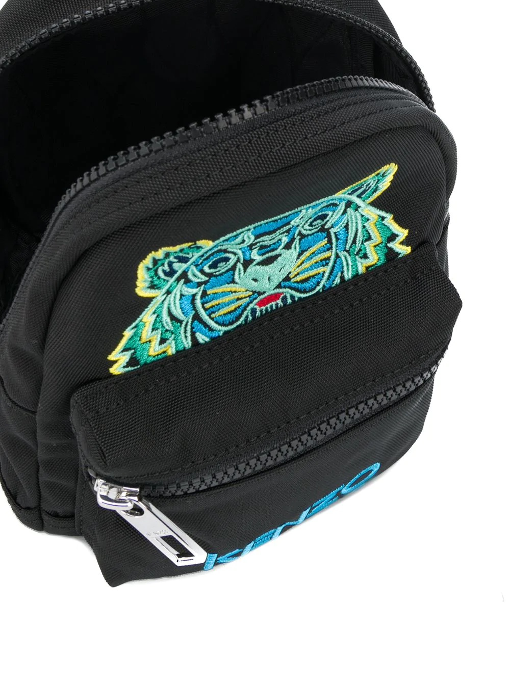 mini tiger embroidered backpack - 5