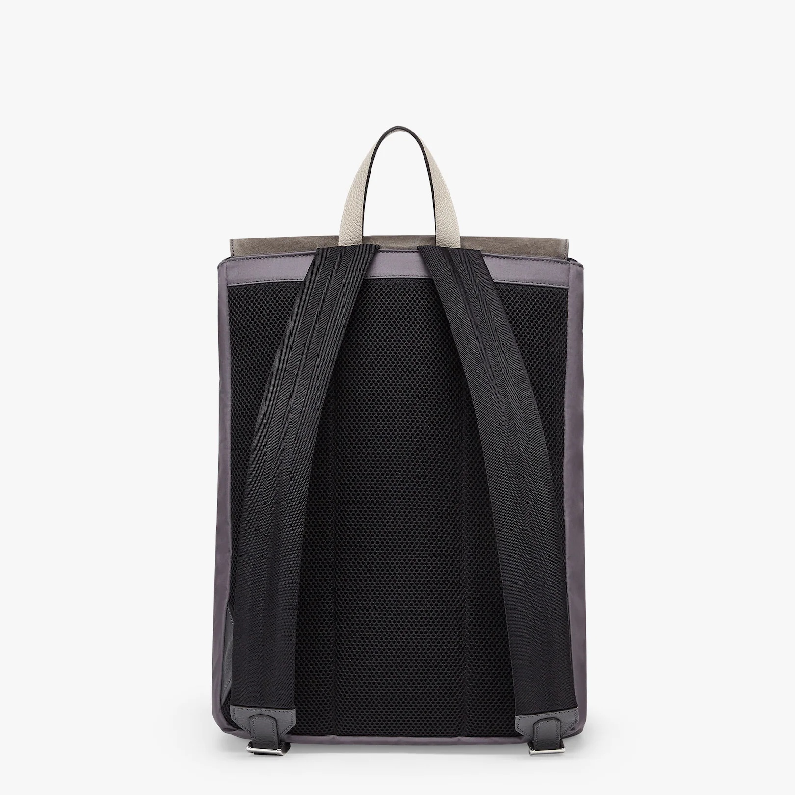 Dark gray suede backpack - 3