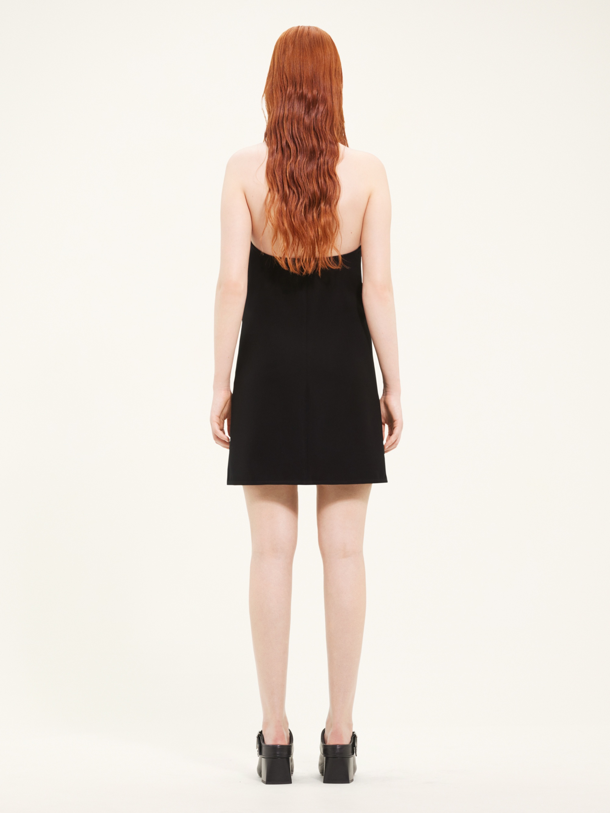 BUCKLE BABYDOLL TWILL DRESS - 4