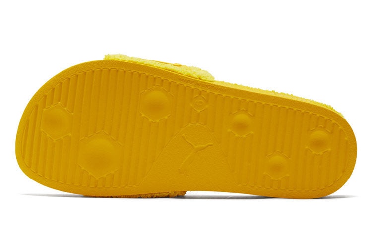 PUMA Leadcat Ylm Slide Winter YellowThickenedSlippers Yellow 384411-02 - 6