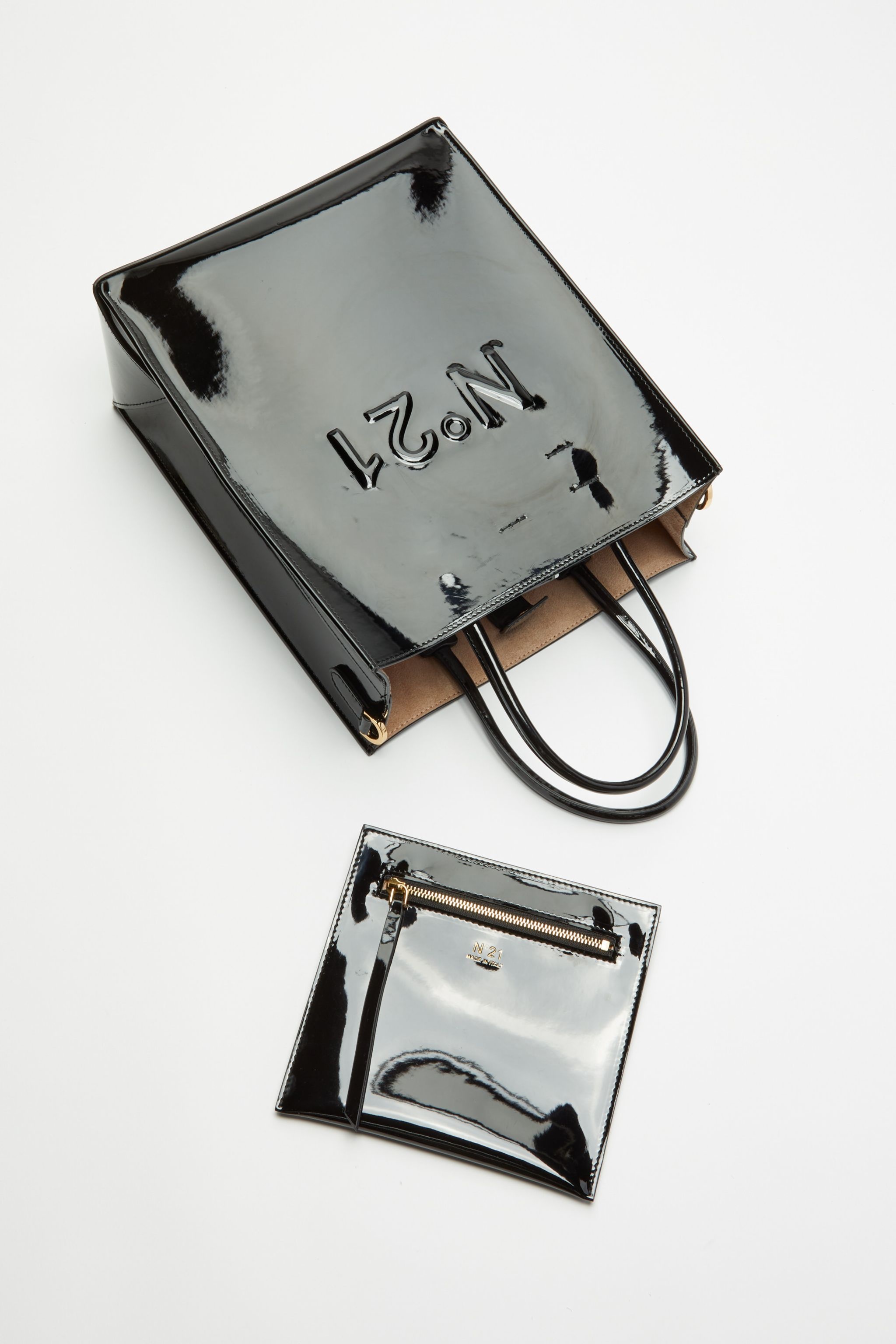 SMALL LOGO-EMBOSSED SHOPPER - 3