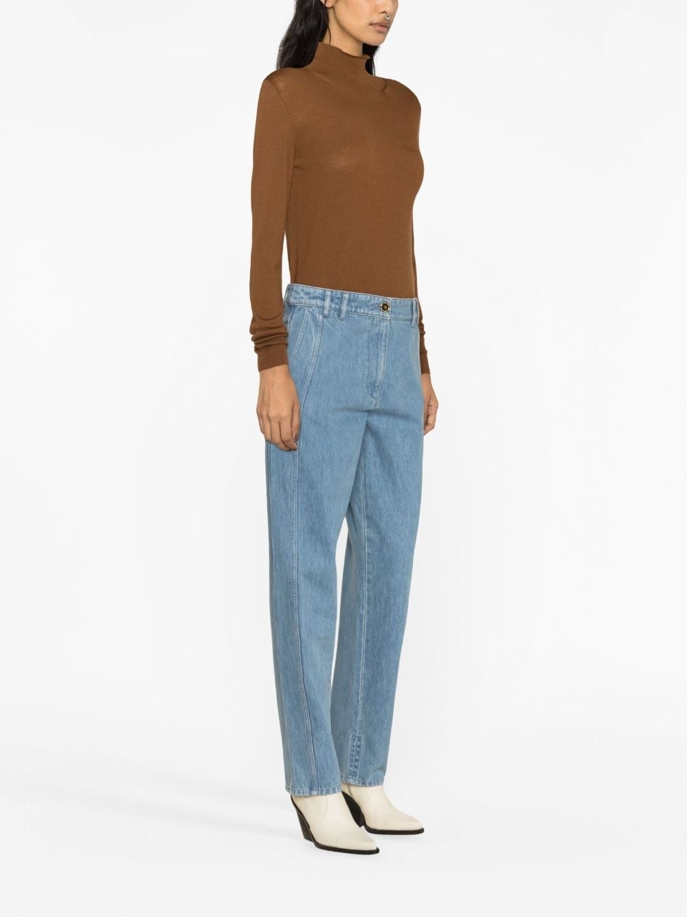 Cargo low-rise tapered jeans - 3