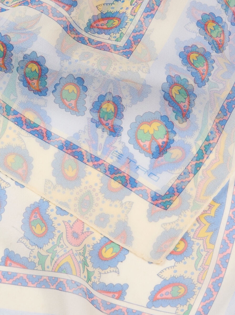 MEDALLION AND PAISLEY SCARF - 3